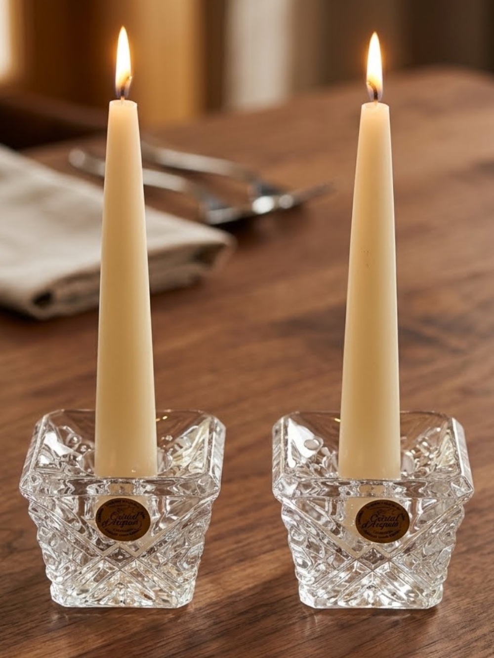 New Crystal Candle Holders
France